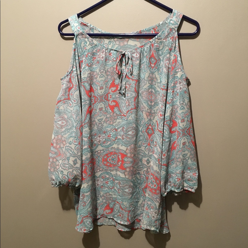 Maurice’s open shoulder top